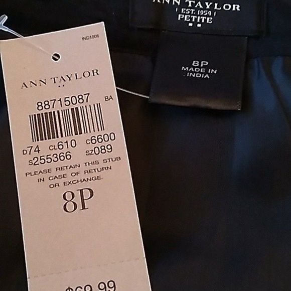 ANN TAYLOR BLACK SKIRT TIERED SIZE 8 P PETITE WOMENS 8P - Picture 4 of 5